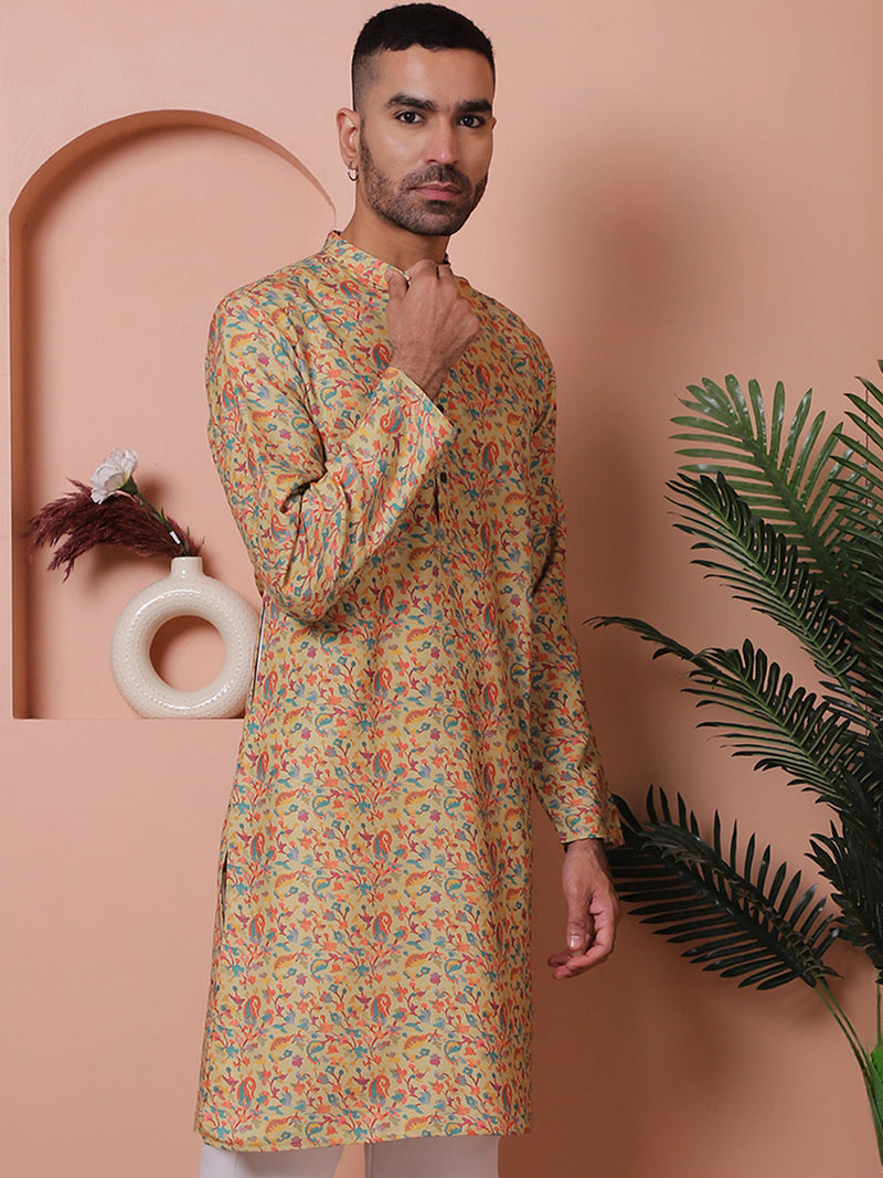 Men Printed Cotton Kurtas