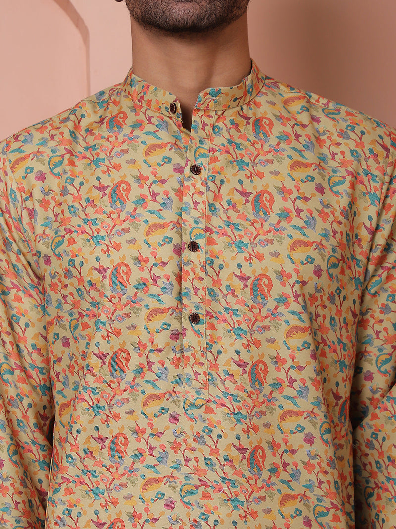 Men Printed Cotton Kurtas