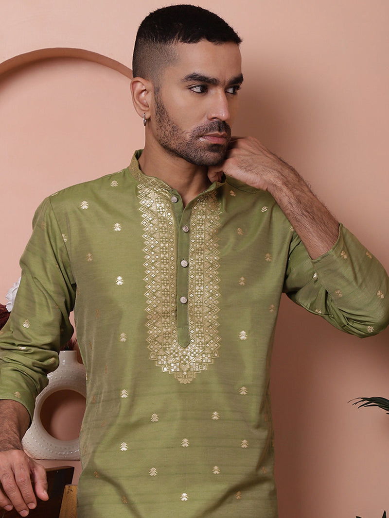 Men's Foil Printed Kurtas