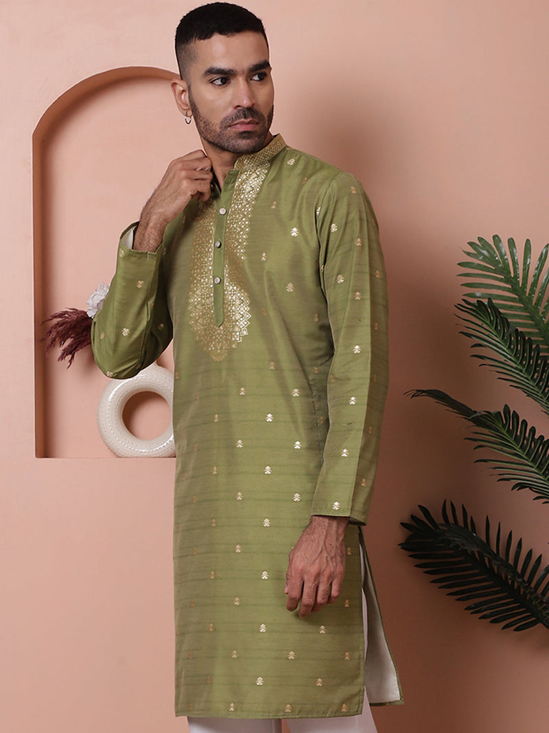 Men's Foil Printed Kurtas