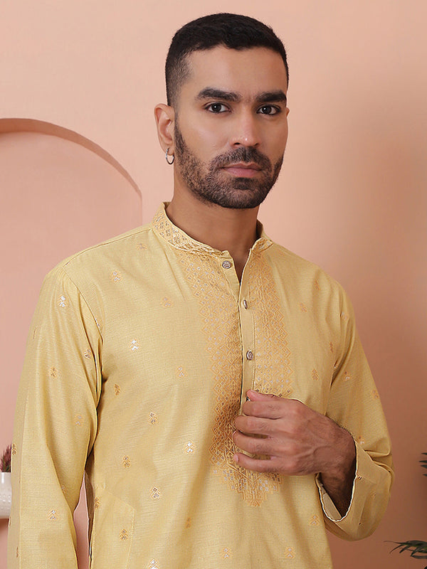 Men's Foil Printed Kurtas