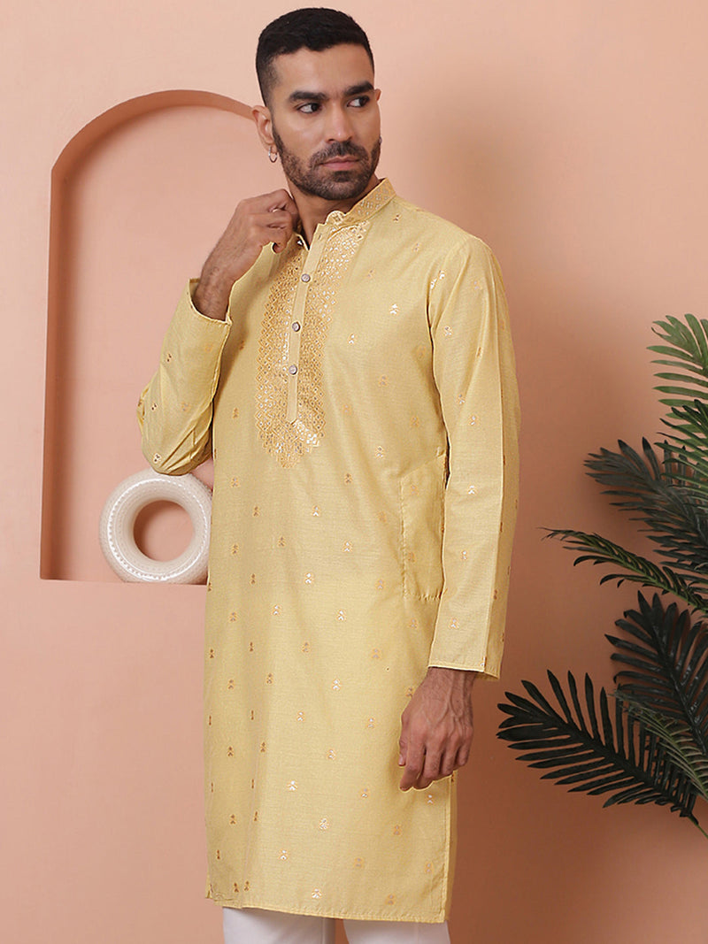 Men's Foil Printed Kurtas