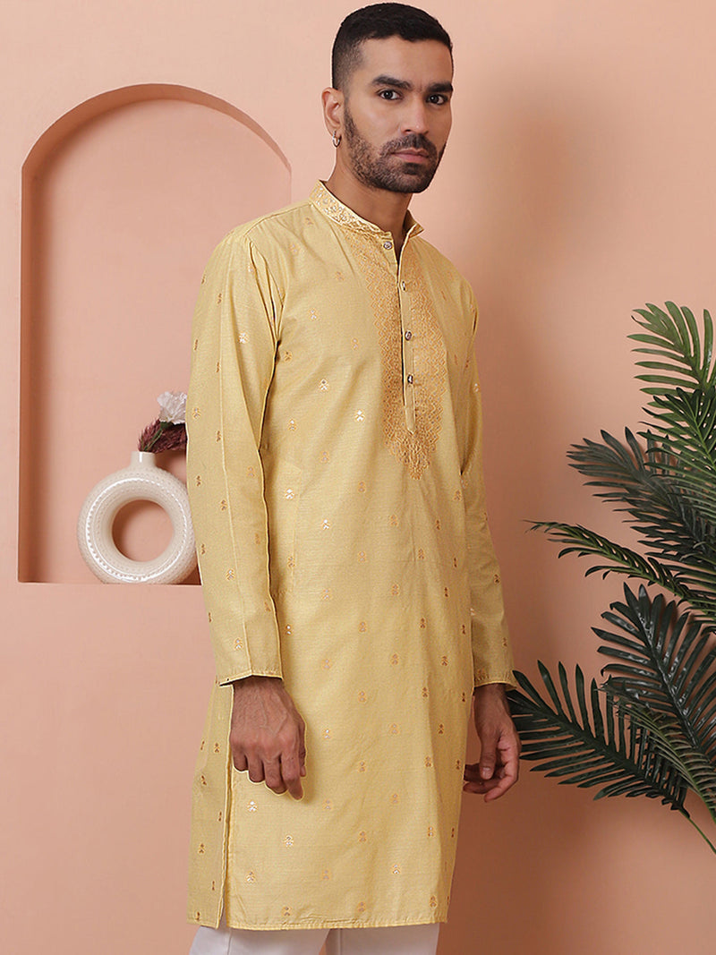 Men's Foil Printed Kurtas