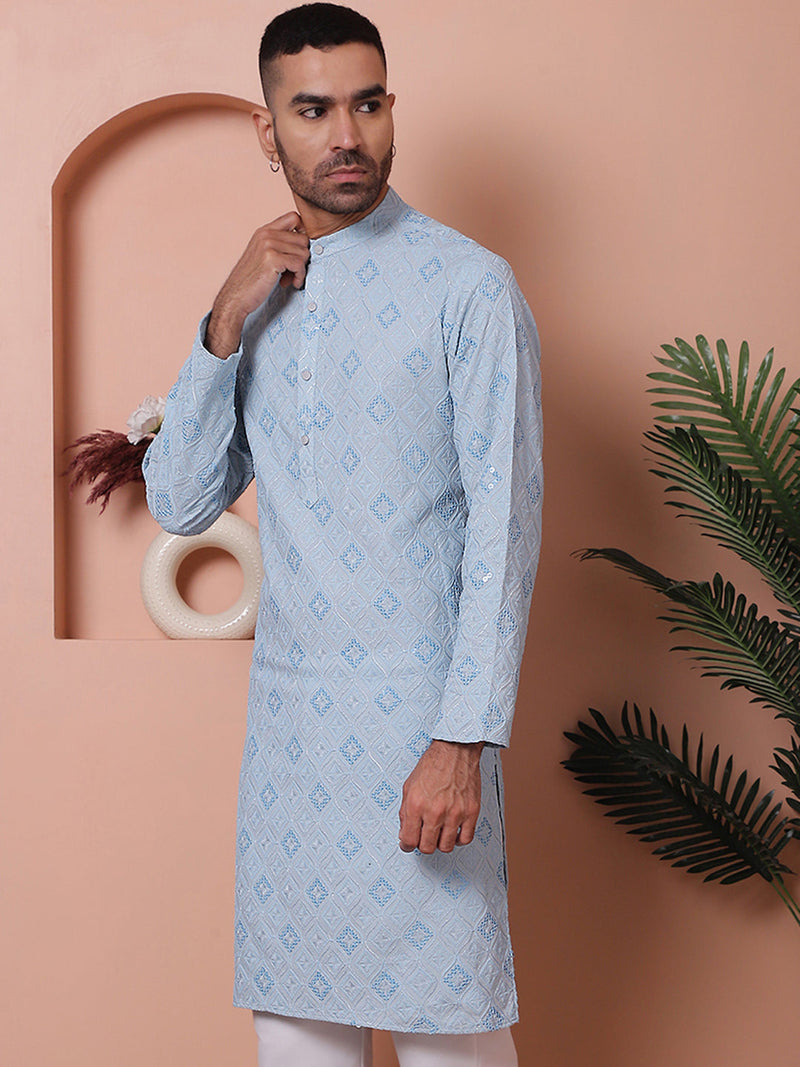 Men's Sequins and Embroidered Kurtas