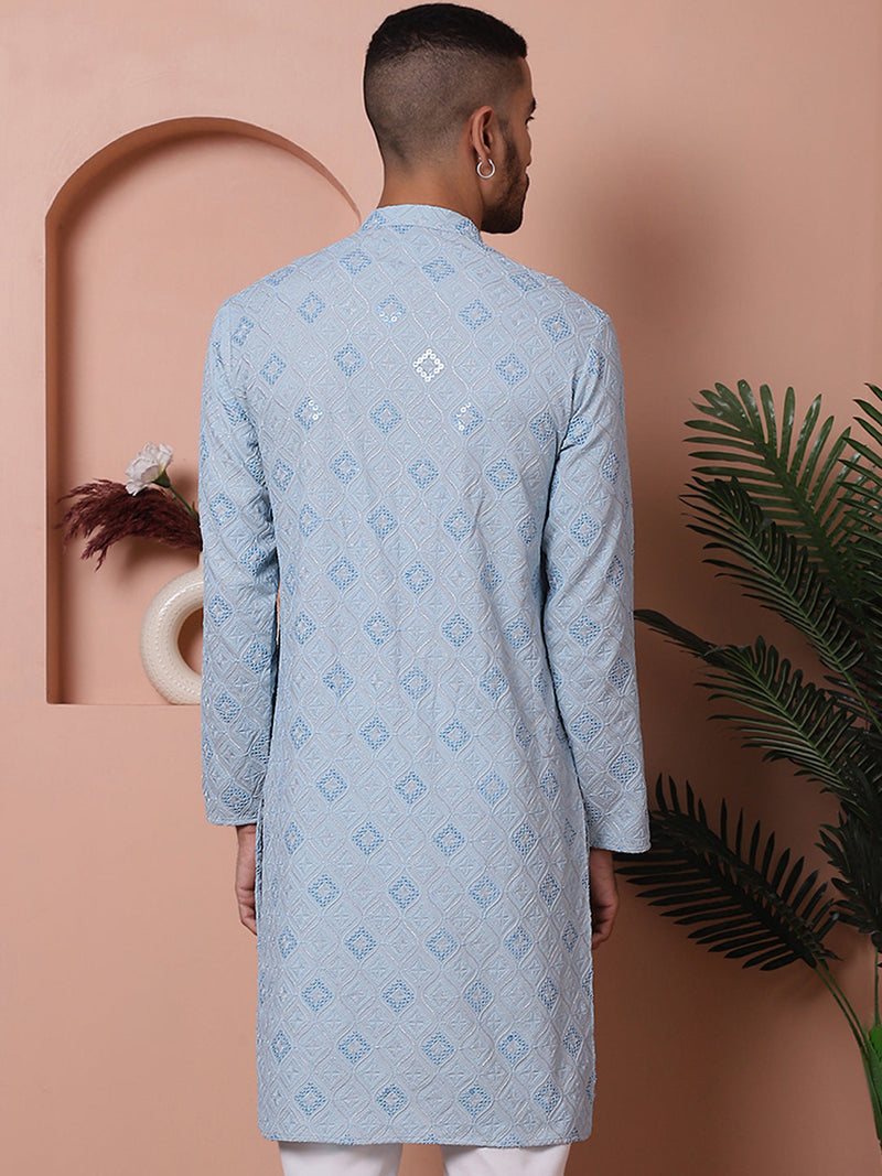 Men's Sequins and Embroidered Kurtas