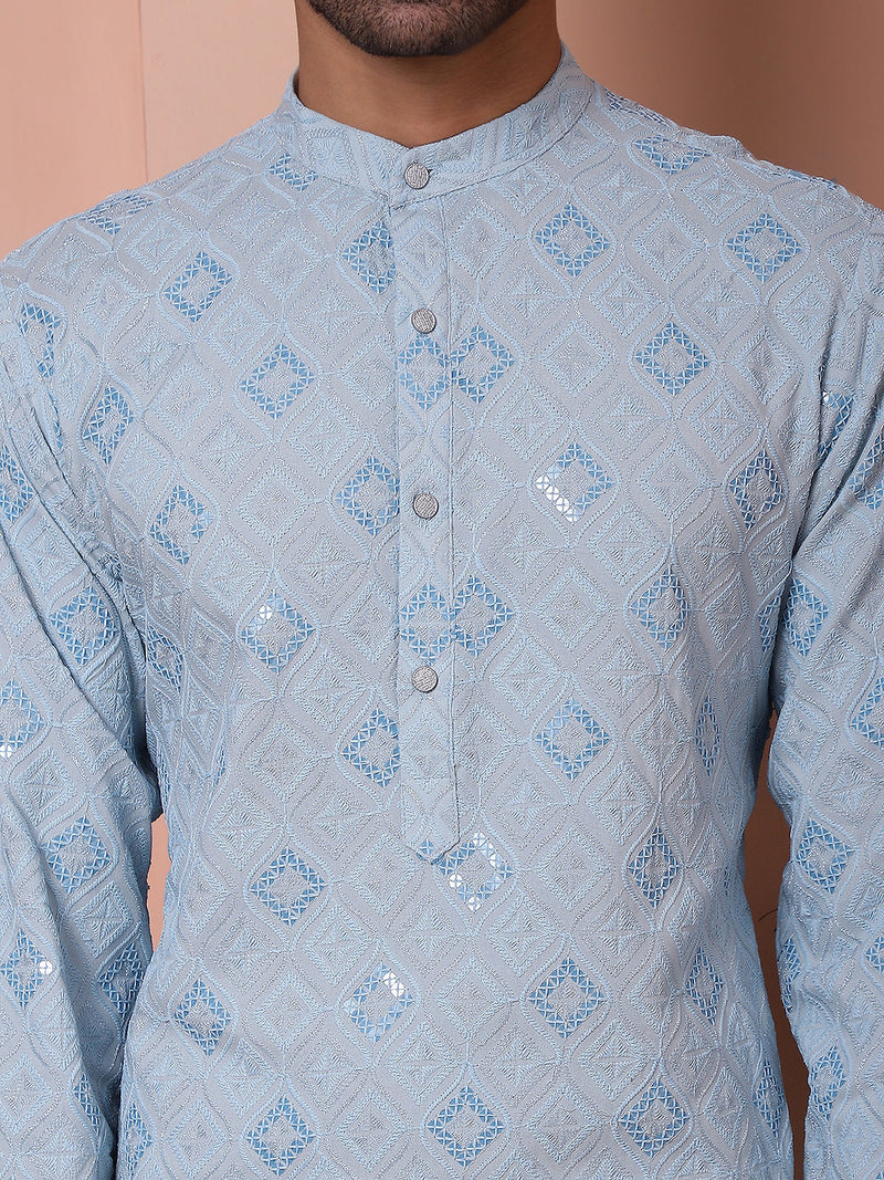 Men's Sequins and Embroidered Kurtas