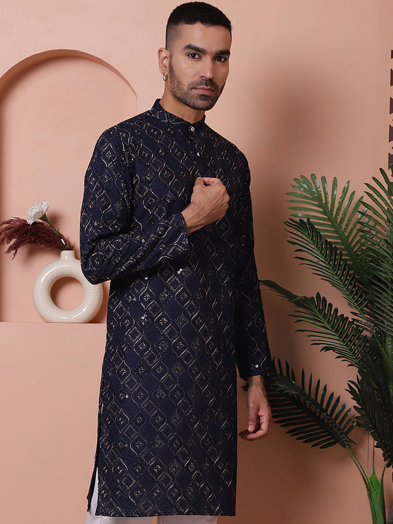 Men's Sequins and Embroidered Kurtas