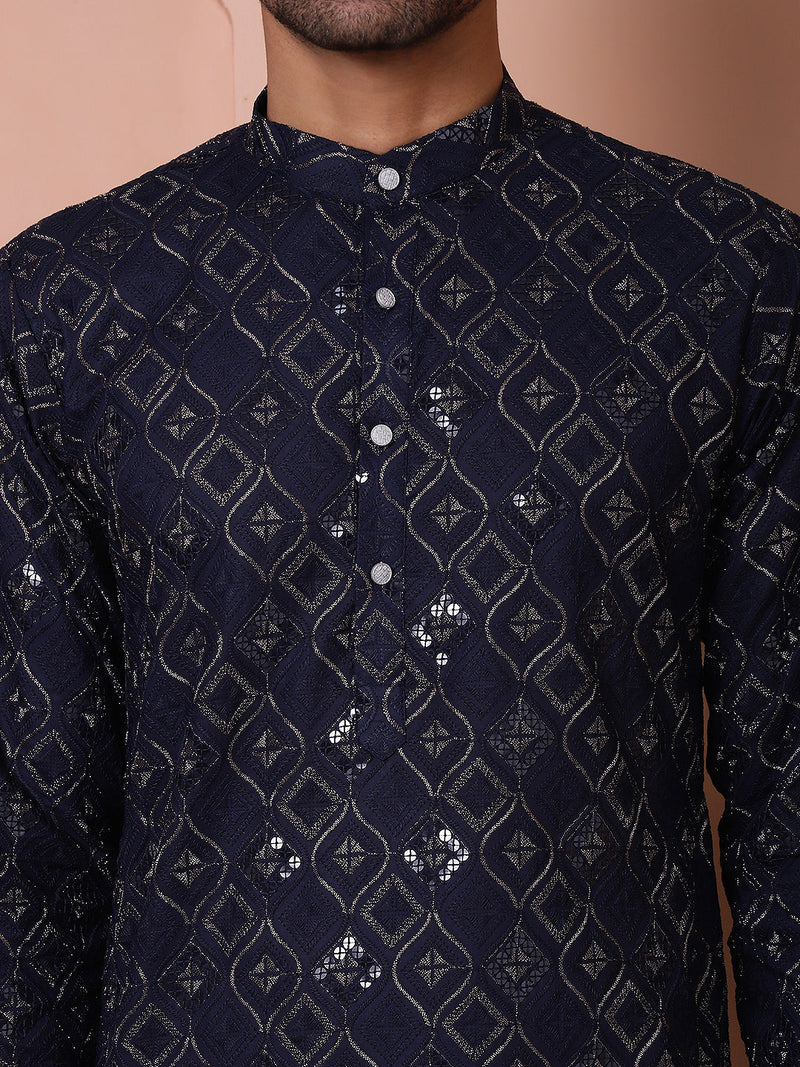 Men's Sequins and Embroidered Kurtas