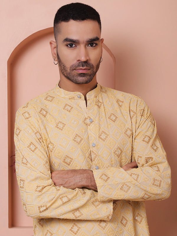 Men's Sequins and Embroidered Kurtas