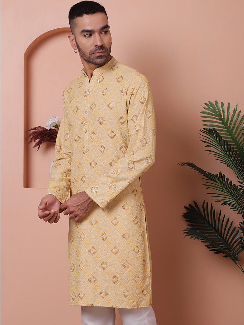 Men's Sequins and Embroidered Kurtas