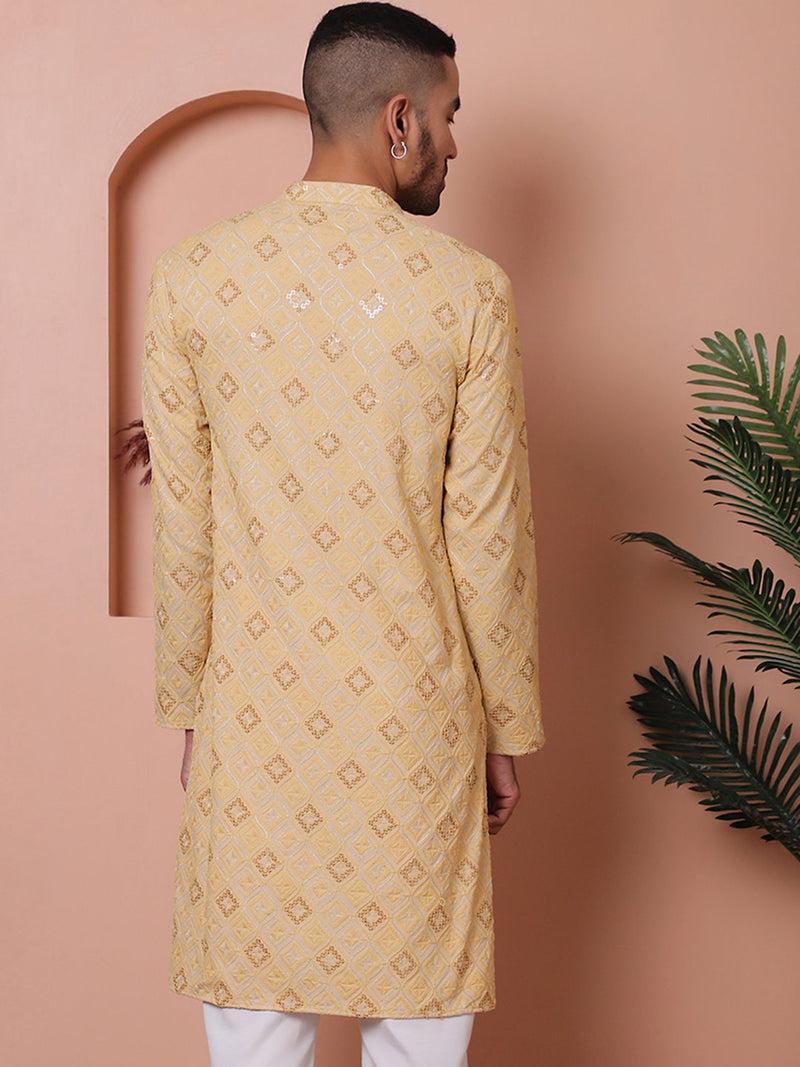 Men's Sequins and Embroidered Kurtas