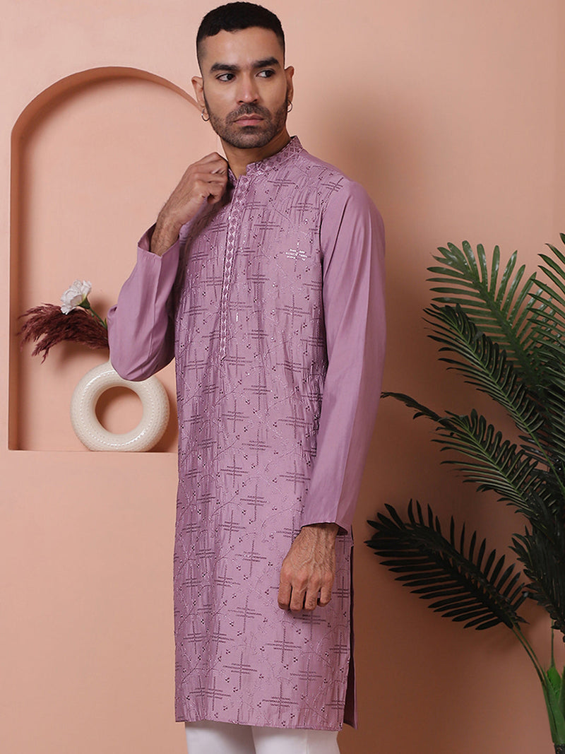 Men's Embroidered and Sequins Kurtas