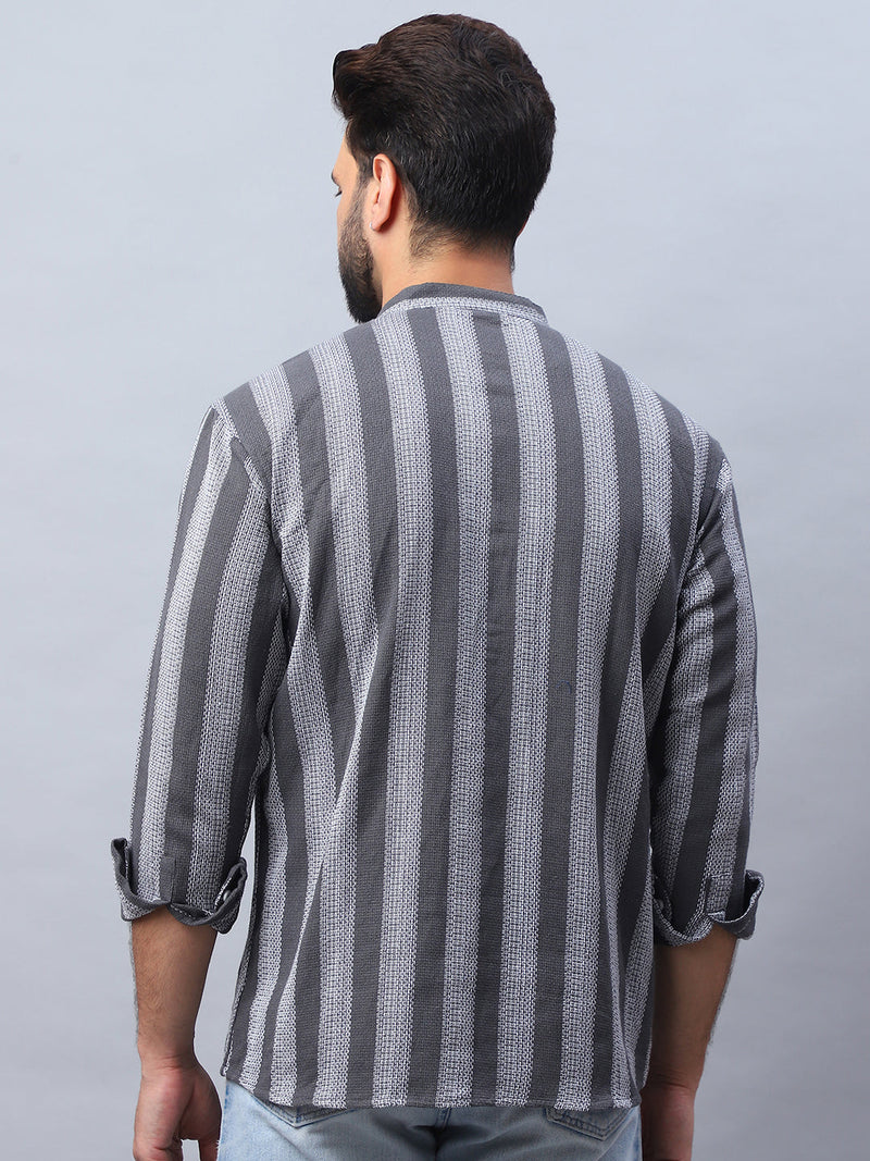 Woven Design Cotton Short kurta for Men