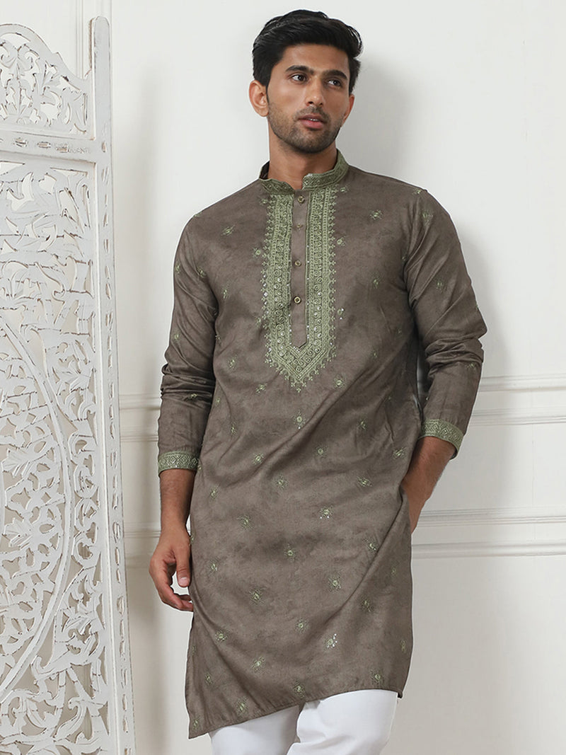 Men's Embroidered & Sequin Kurtas