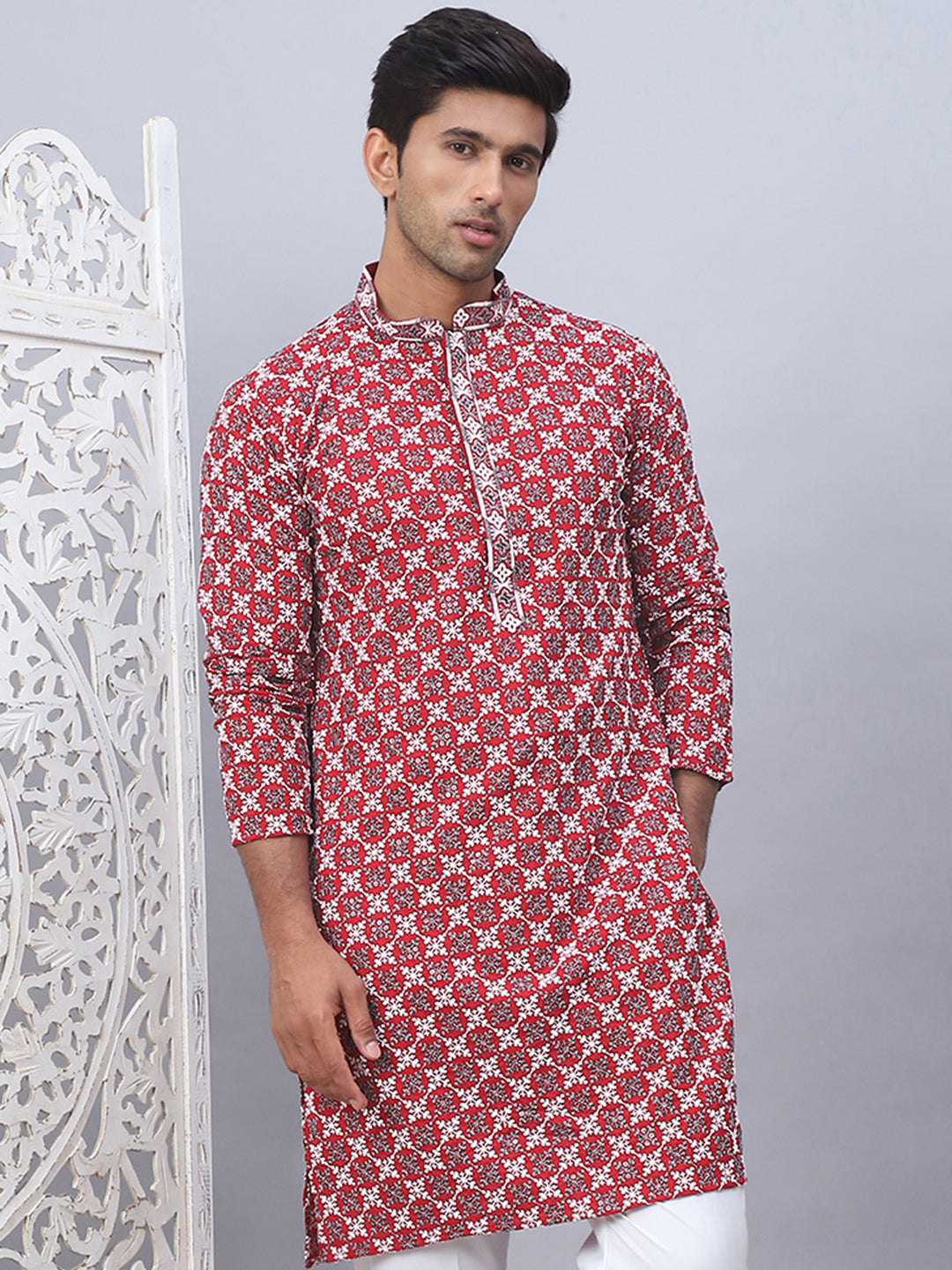 Embroidered & Sequins Kurtas for Men