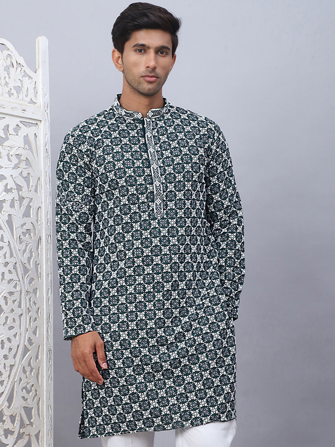 Embroidered & Sequins Kurtas for Men