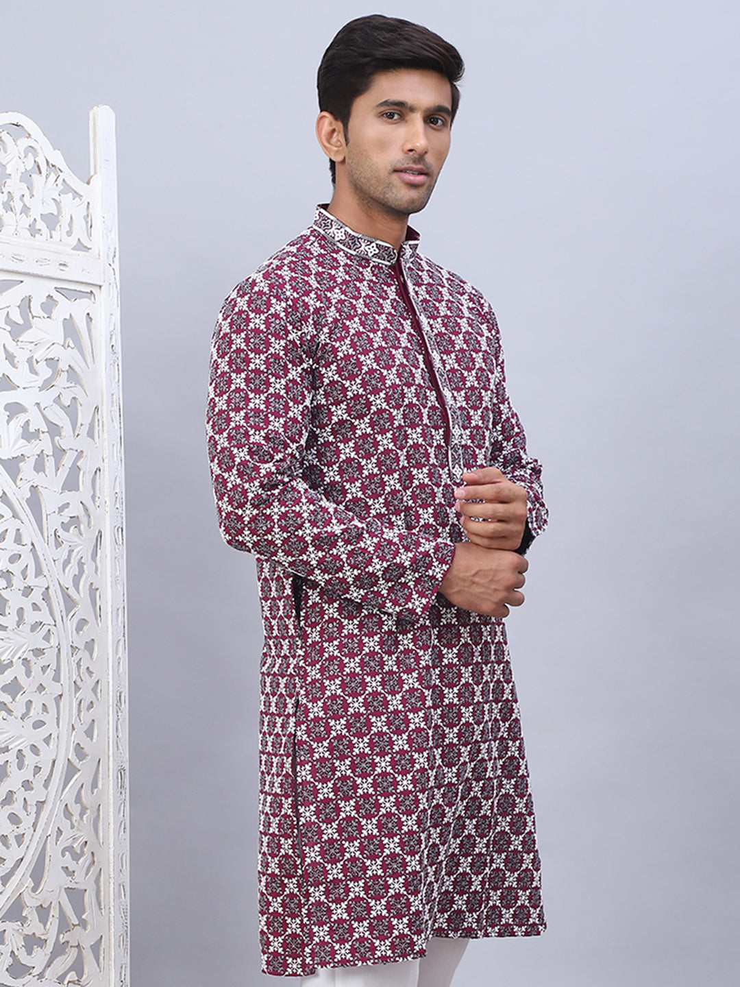 Embroidered & Sequins Kurtas for Men