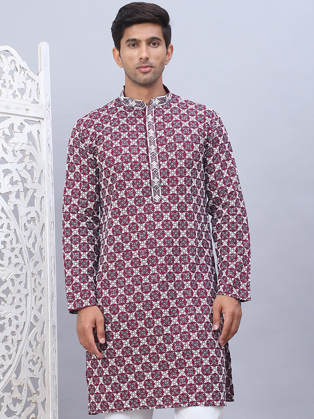 Embroidered & Sequins Kurtas for Men