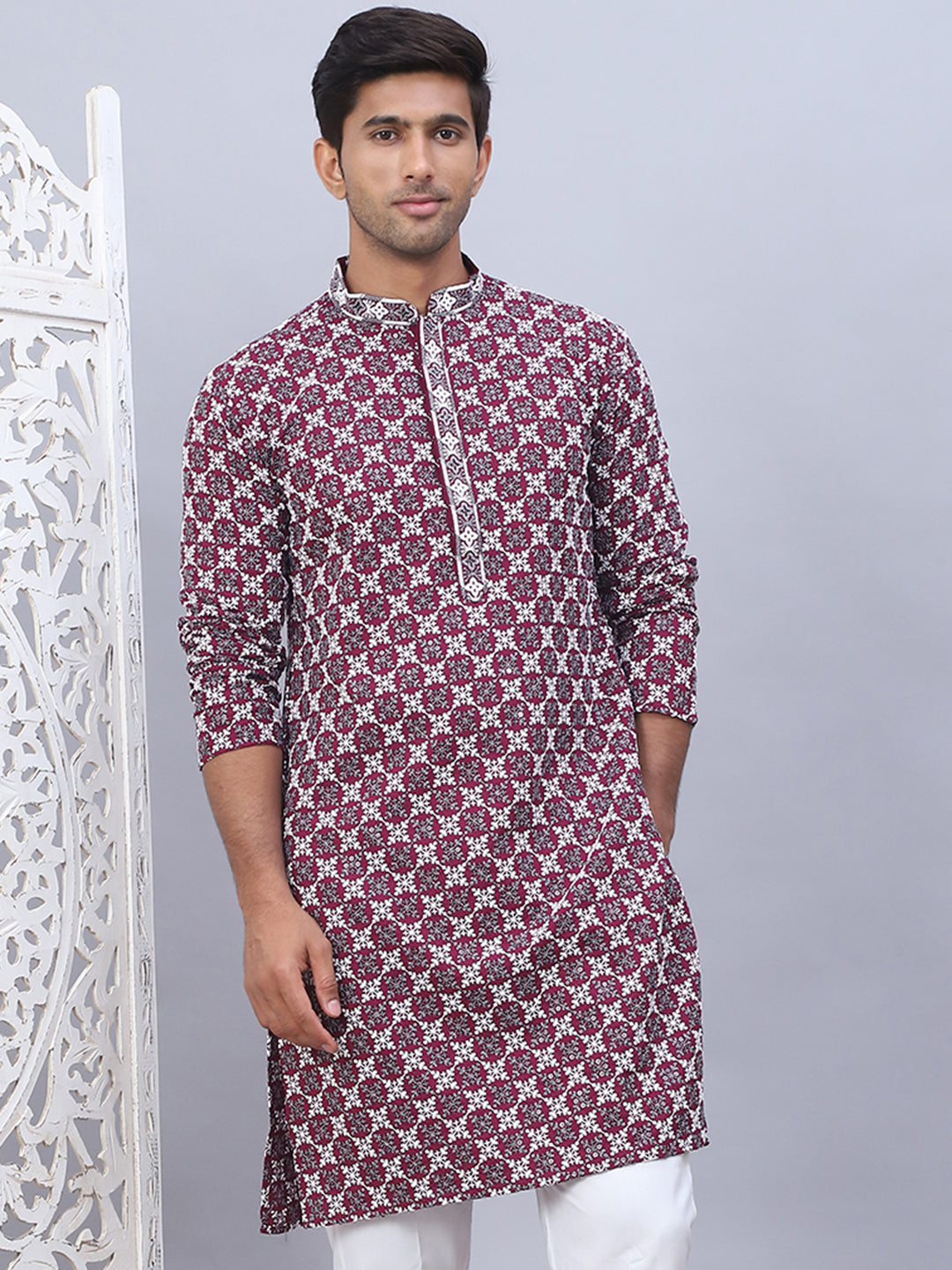 Embroidered & Sequins Kurtas for Men