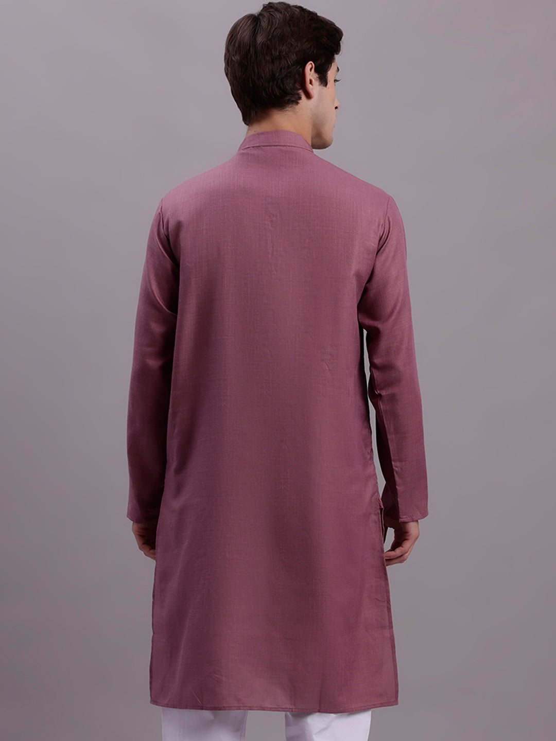 Jompers Men's Cotton Solid Kurtas