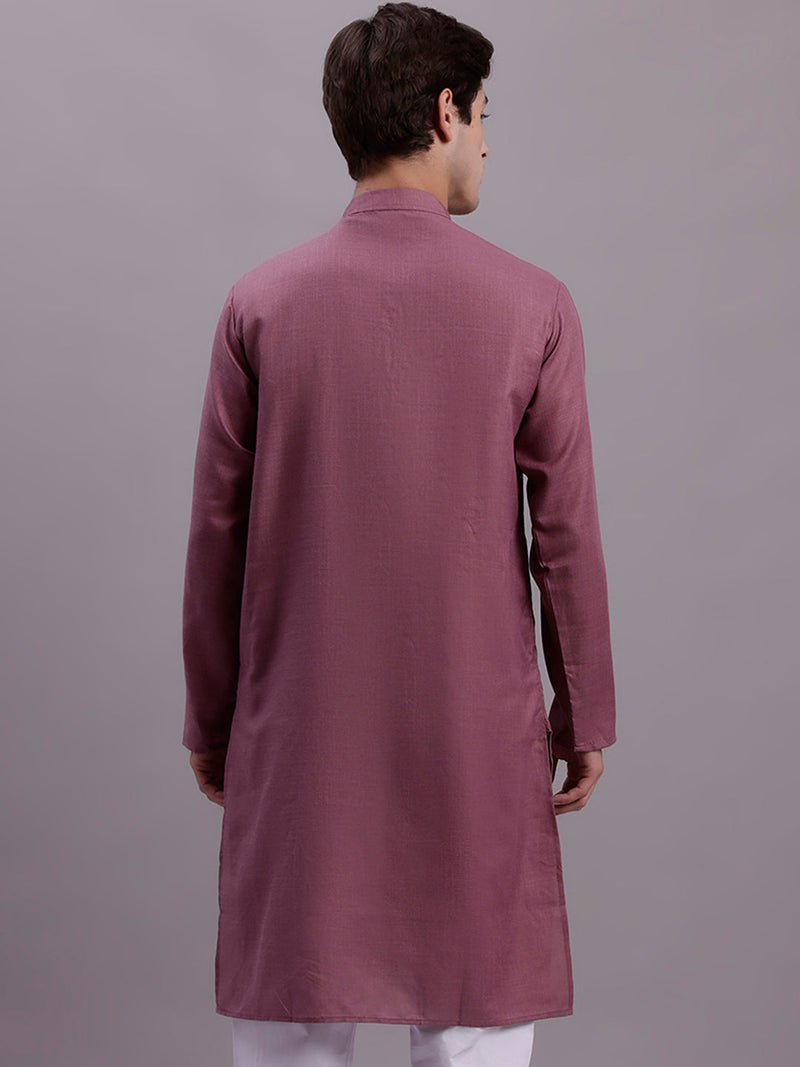 Jompers Men's Cotton Solid Kurtas