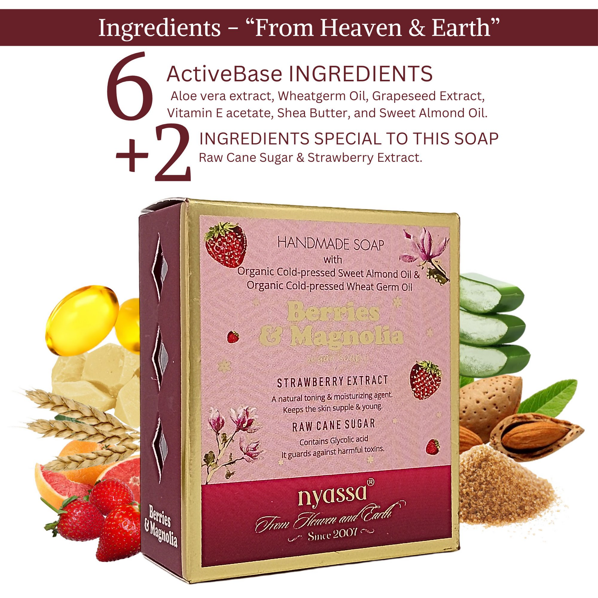 Nyassa Berries & Magnolia Luxurious Handmade Soap
