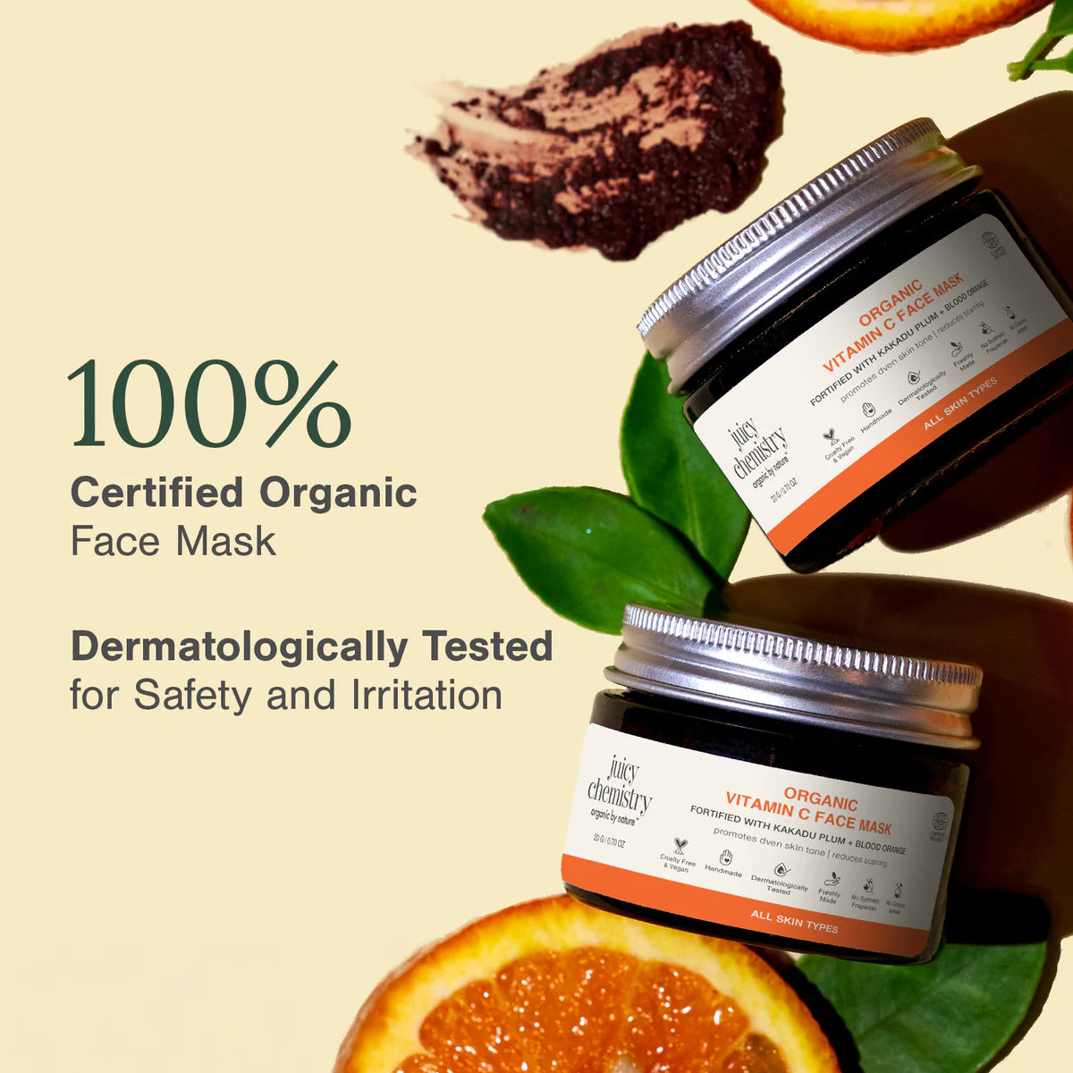 Kakadu Plum, Matcha and Blood Orange Face Mask