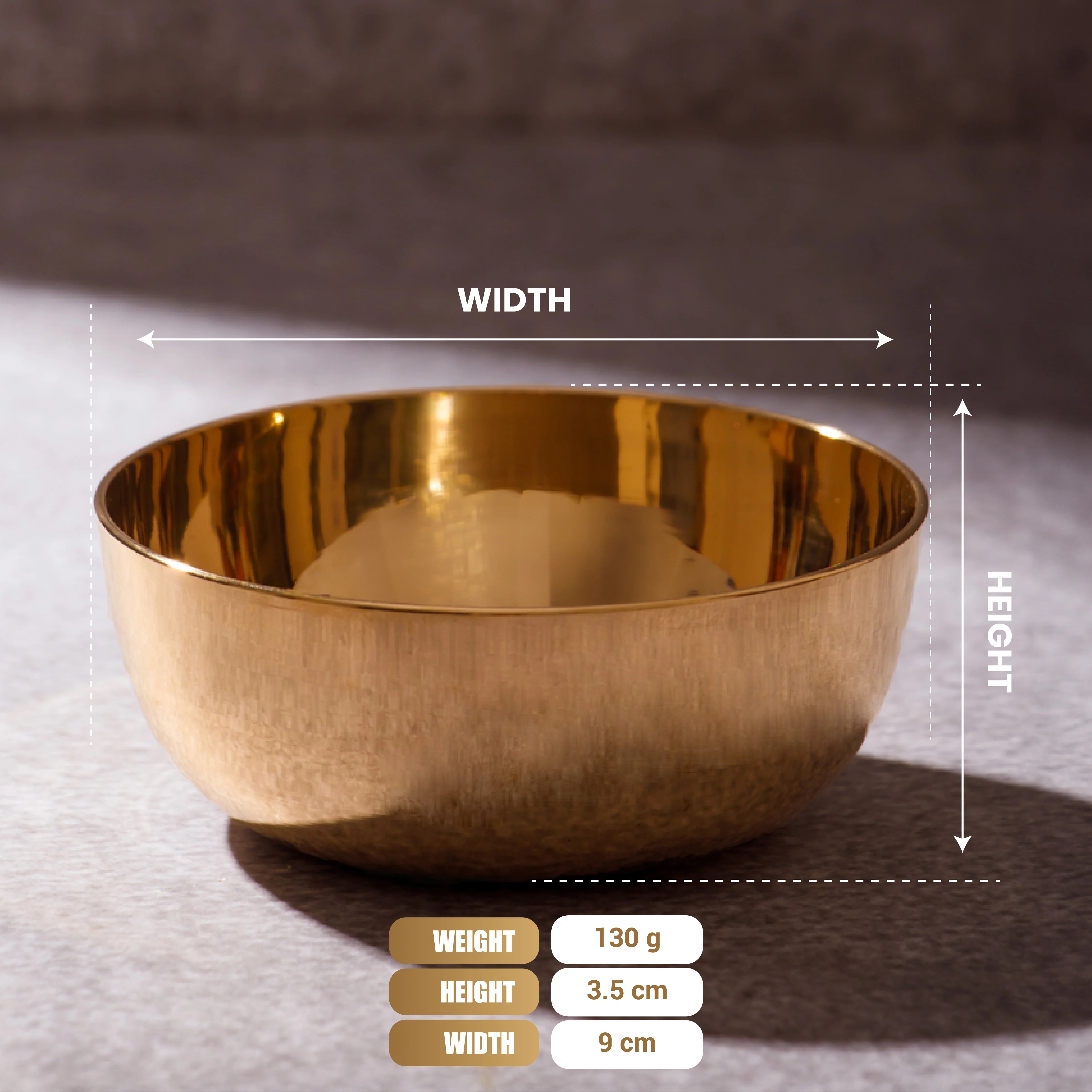 Health Smith  Pure Kansa Bowl – Handcrafted Ayurvedic Eating Bowl