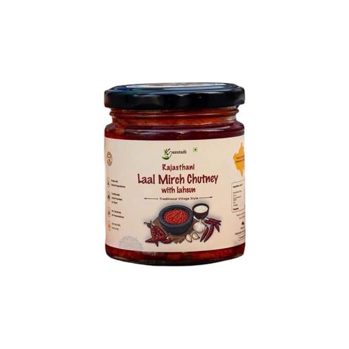 Kasutamfarm Rajasthani Laal Mirch Chutney - 200 gm