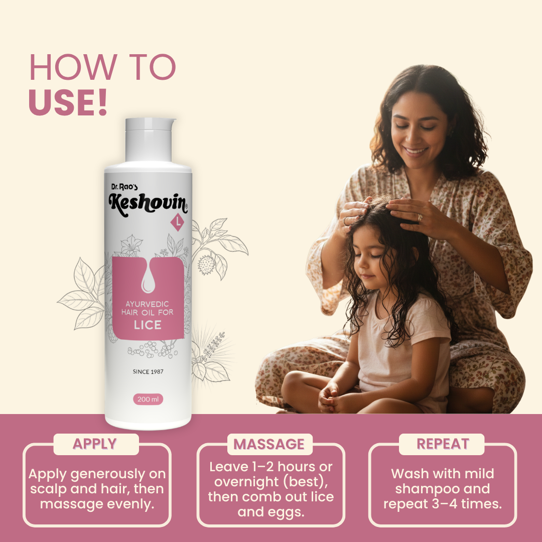 Dr. Rao's Keshovin -L Herbal Anti Lice Hair Oil