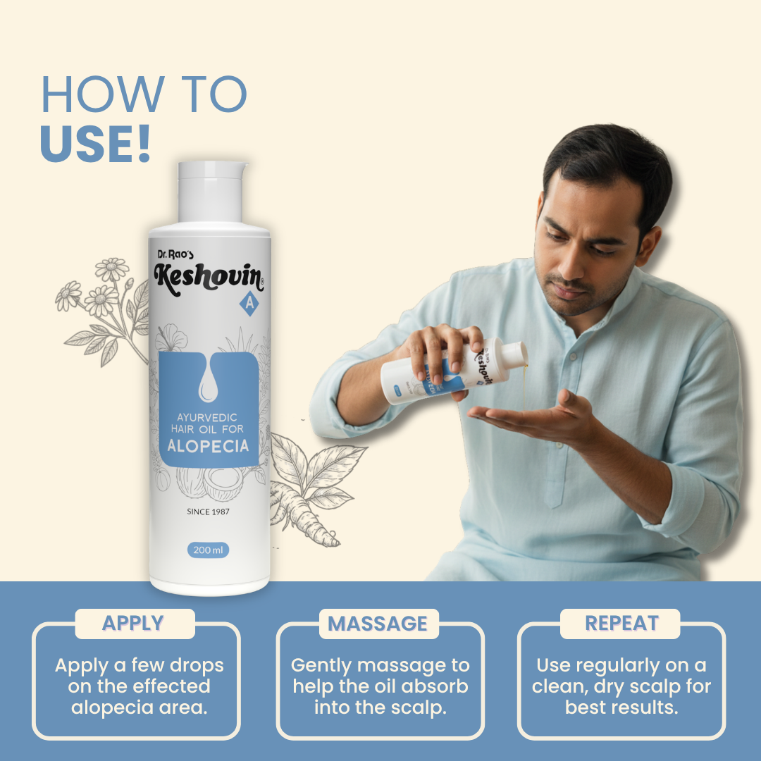 Dr. Rao's Keshovin -A Ayurvedic Hair Oil for Alopecia