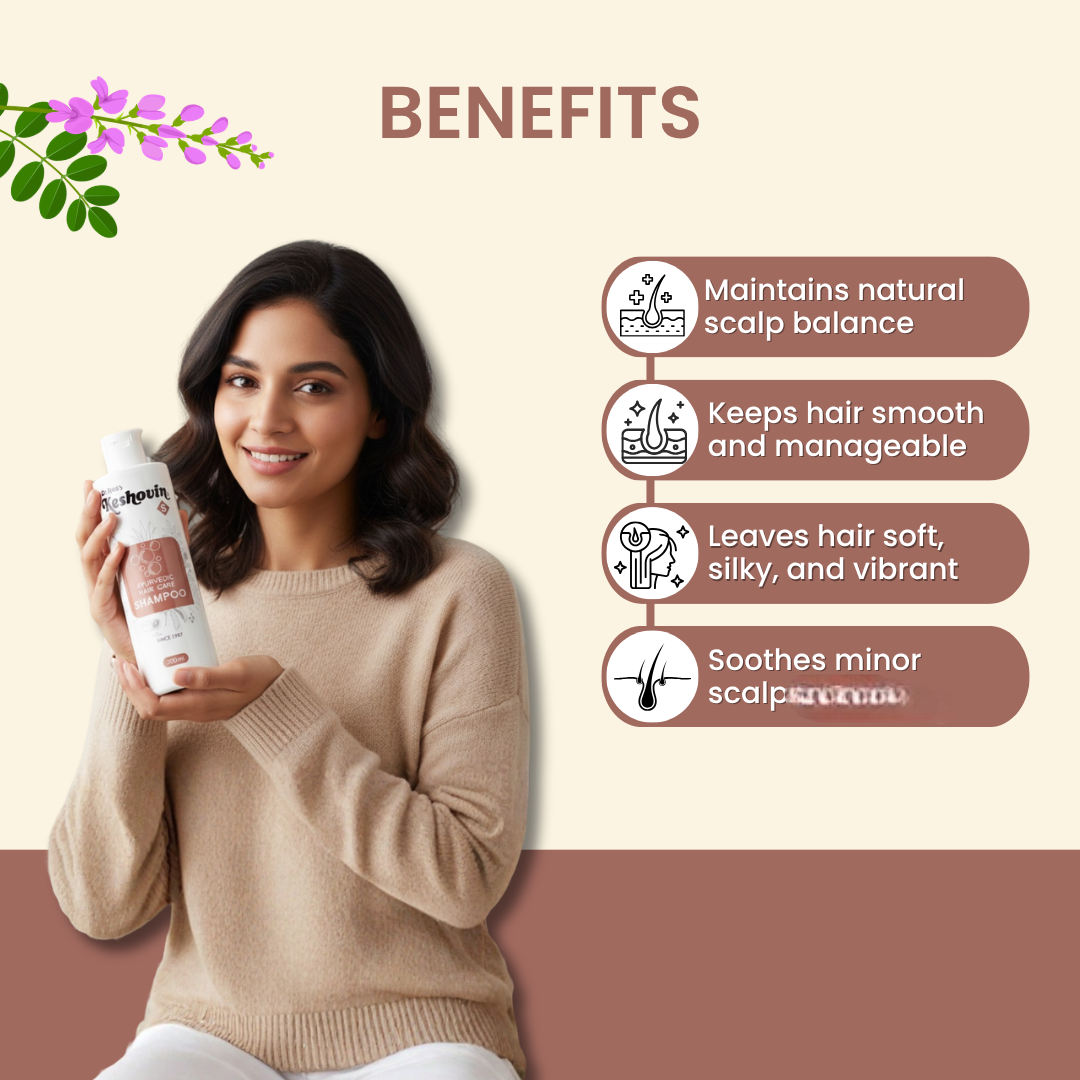 Dr. Rao's Keshovin Herbal Ayurvedic Hair Shampoo For Healthy Scalp And Hair Growth