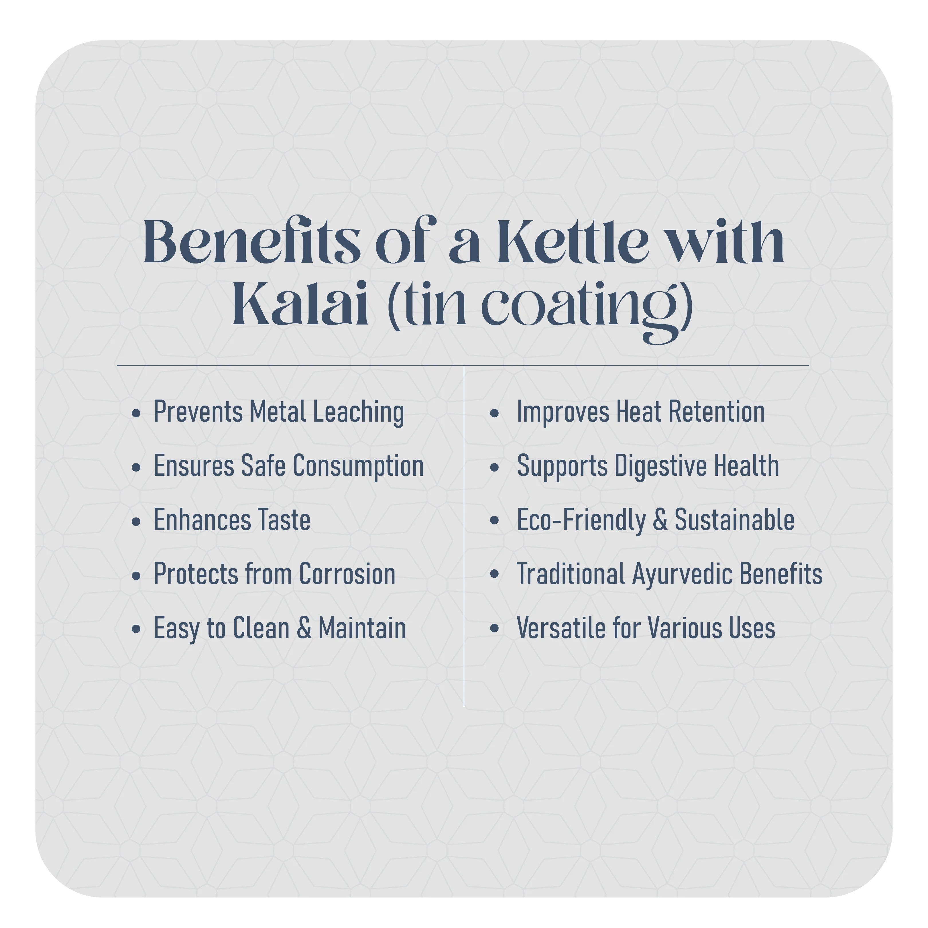 Health Smith Brass Tea Kettle | Brass Kettle with Tin Lining