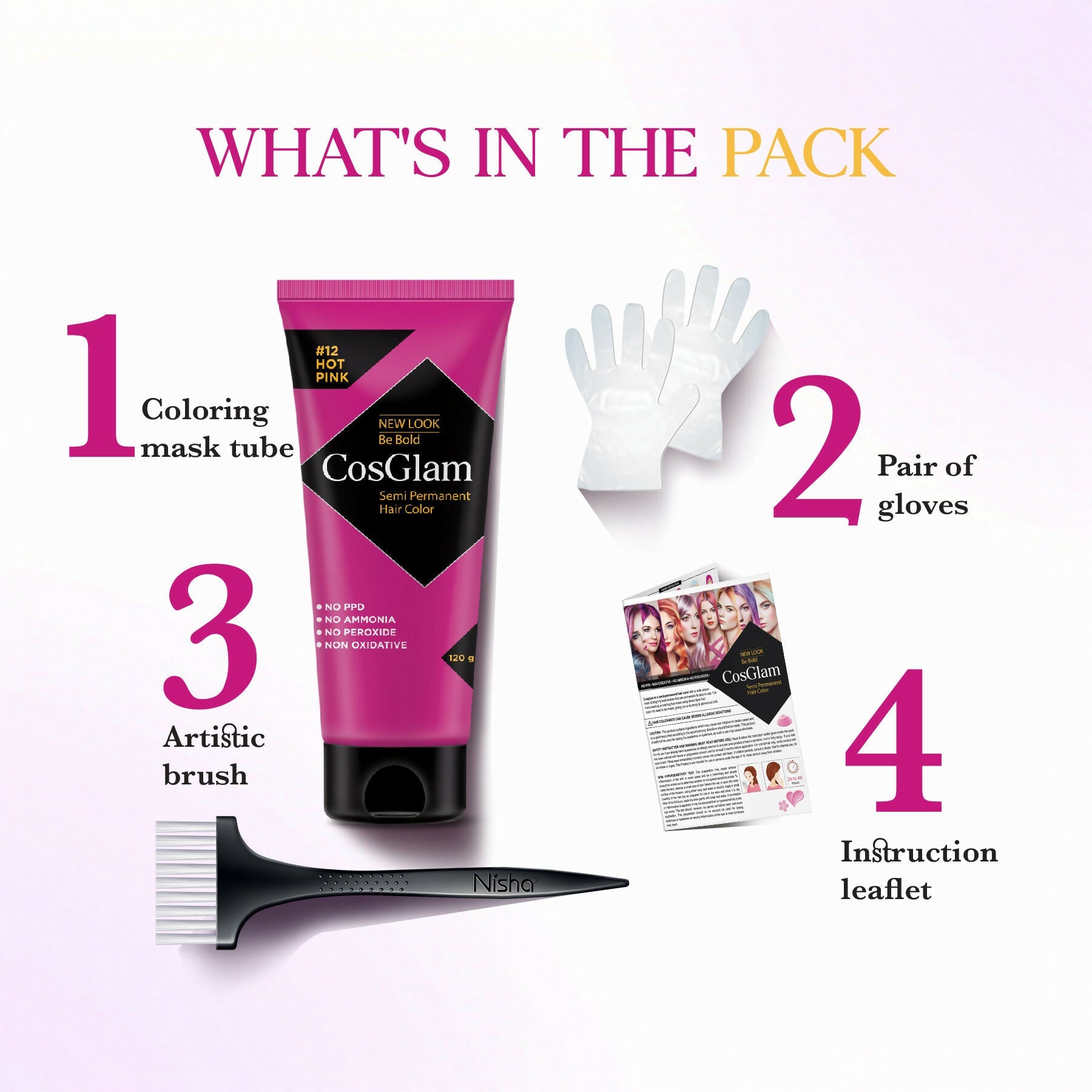 Cosglam Semi Permanent Hair Color for Women & Men (