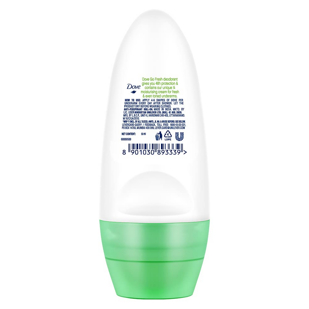 Dove Roll-On Deodorant Cucumber & Green Moisturising Cream