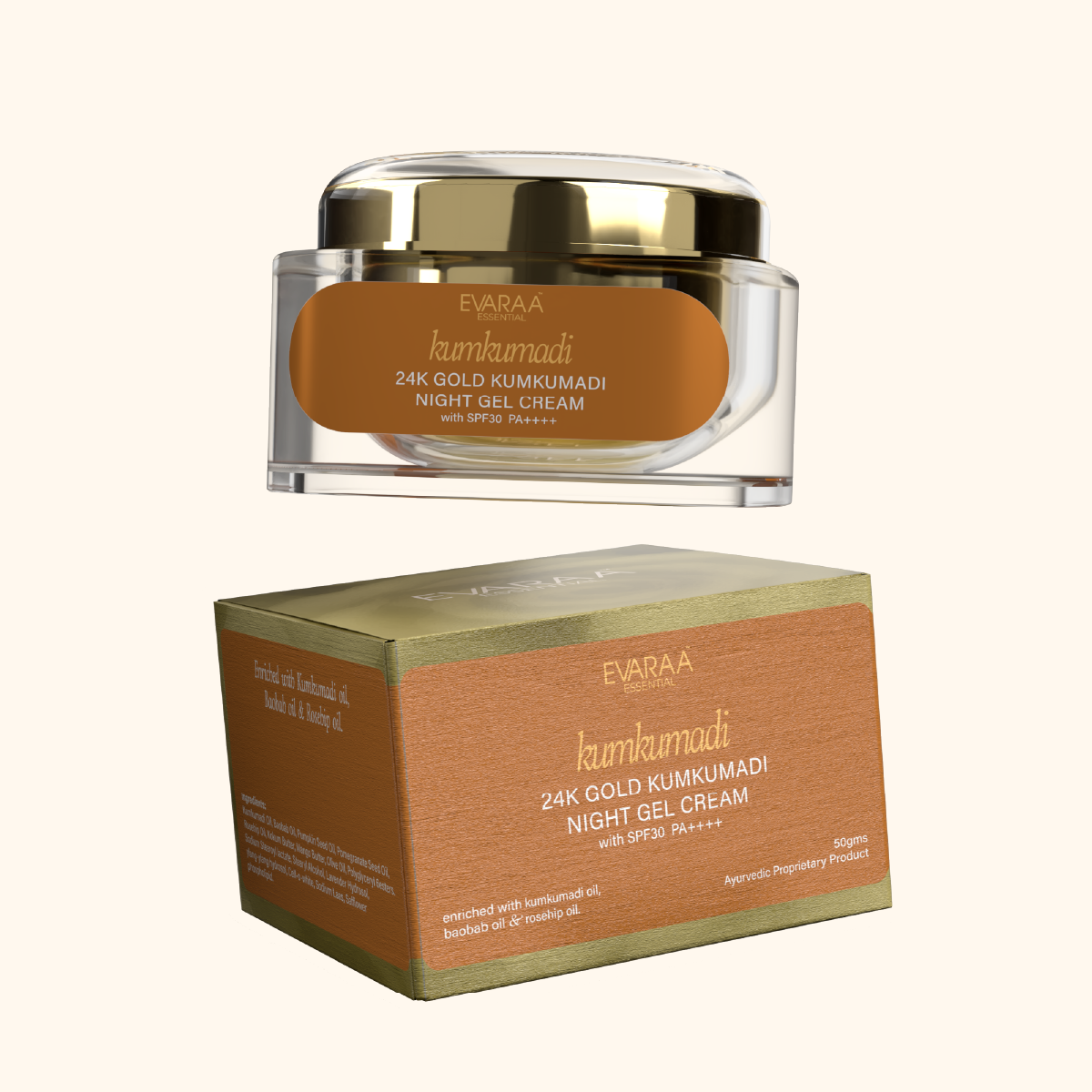 Evaraa Essential 24k Gold Kumkumadi Cream