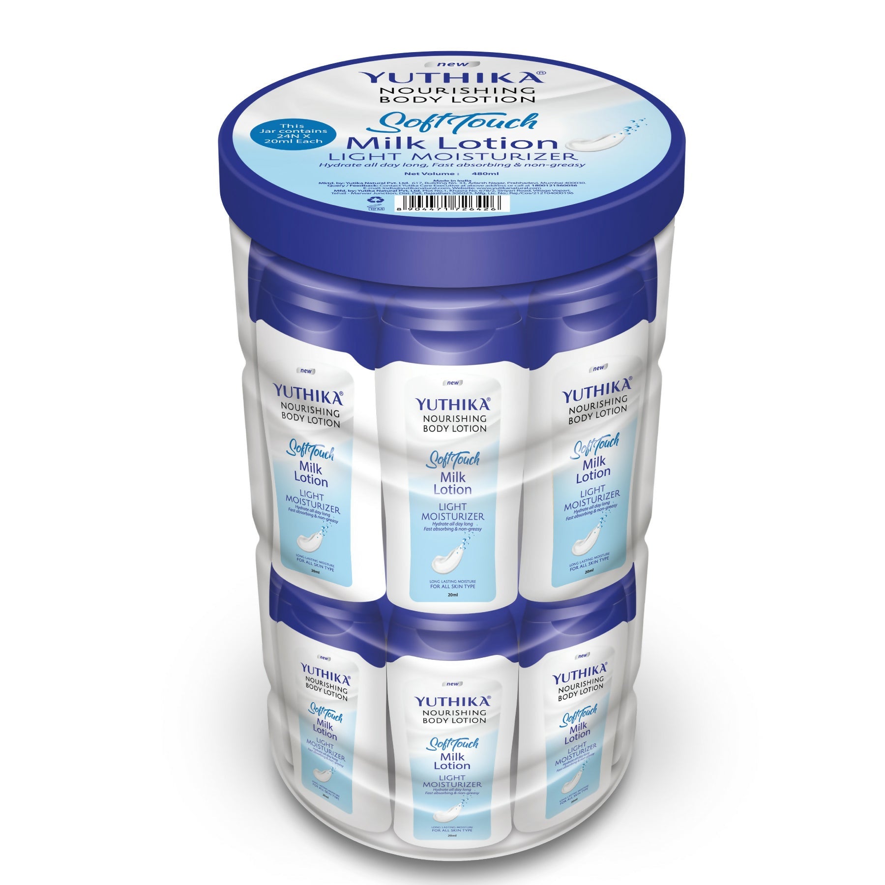 Yuthika Soft Touch Milk Body Lotion For Women & Men