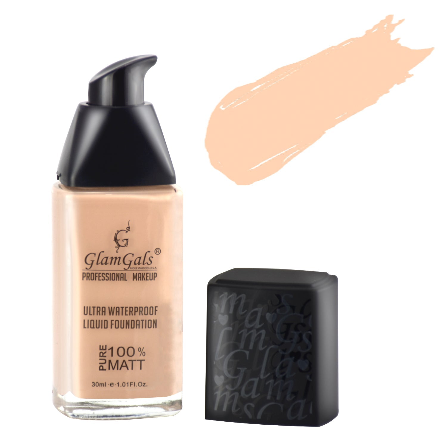 Glamgals Hollywood-U.S.A Matte Finished Ultra Water Proof Liquid Foundation - Pink