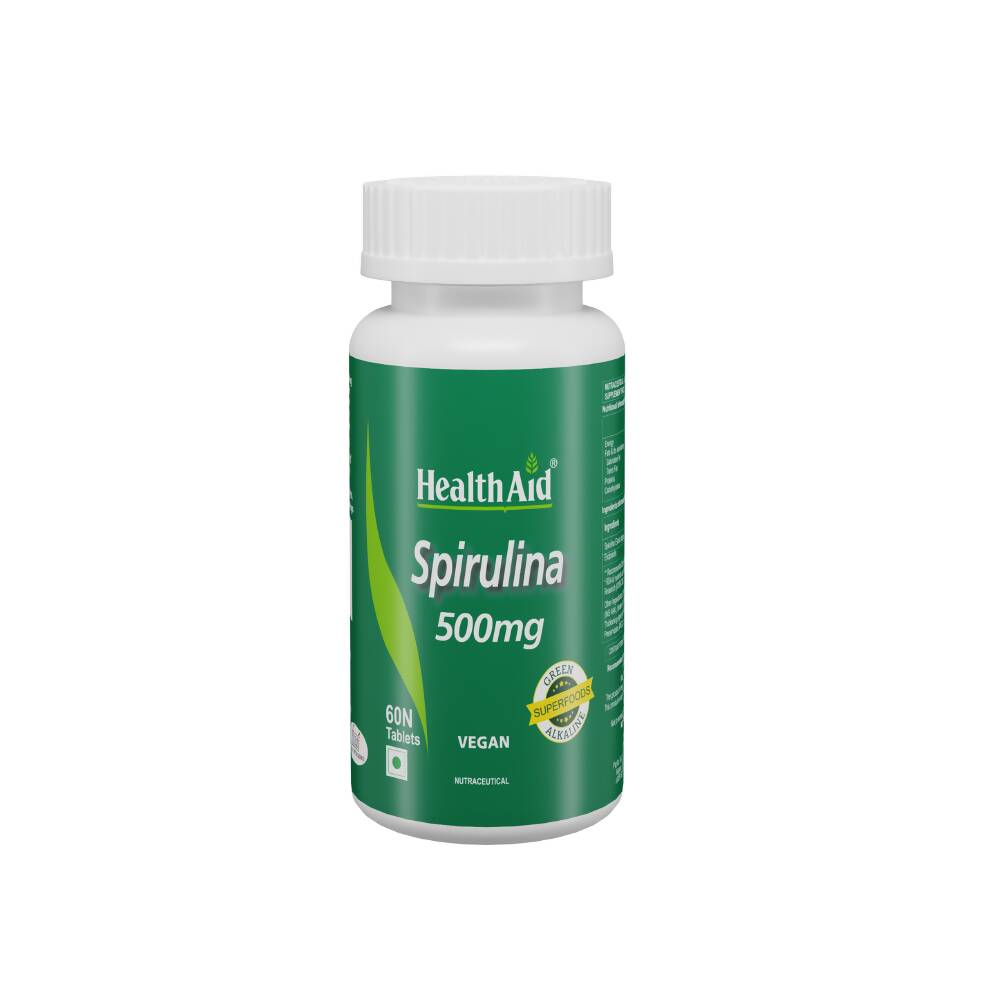 HealthAid Spirulina 500 mg Tablets