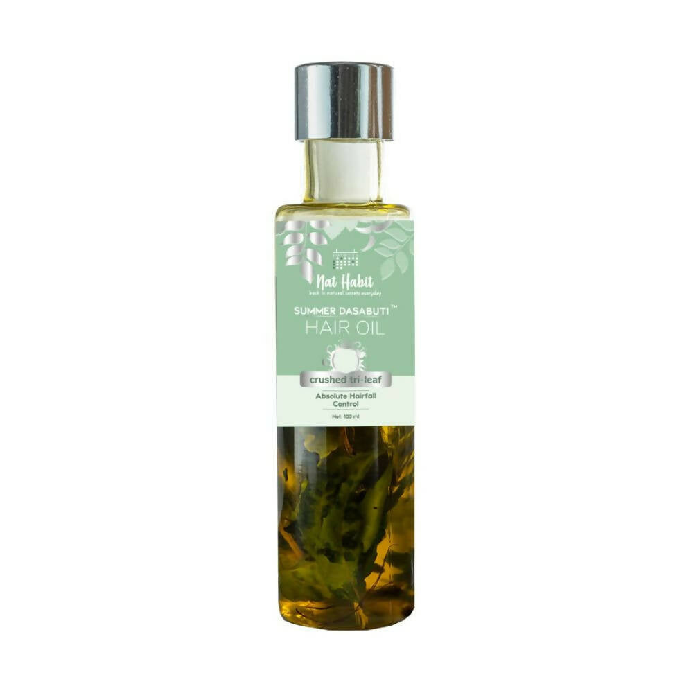 Nat Habit TriLeaf Hair Fall Control Summer Dasabuti Hair Oil