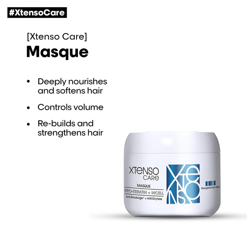 L'Oreal Professional Paris Xtenso Care Shampoo and Masque (250 ml +196 gm)