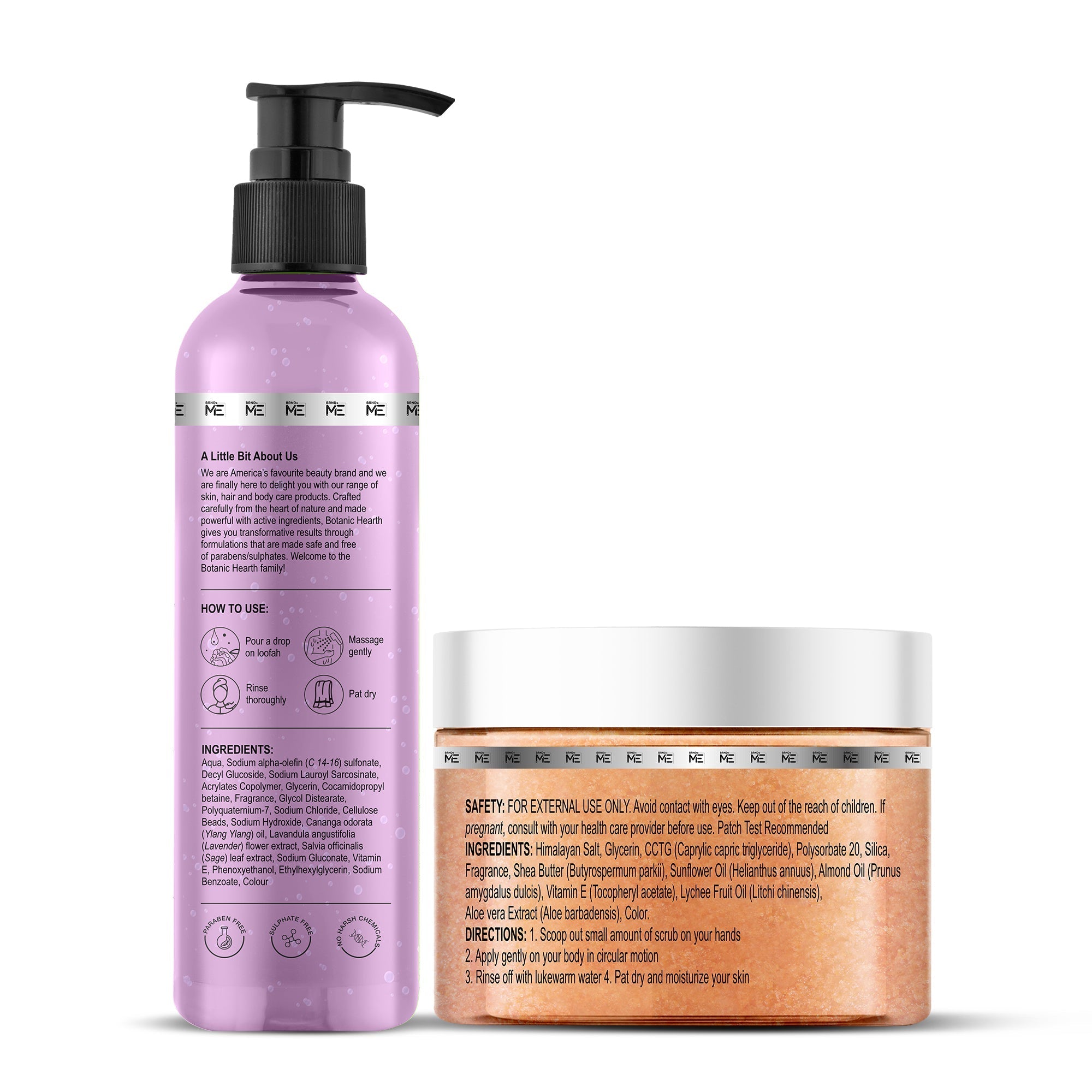 Botanic Hearth Bulgarian Lavender Bodywash & Himalayan Scrub