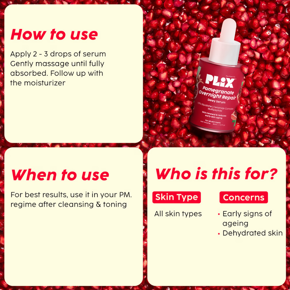 PLIX The Plant Fix 0.6% Retinol Dewy Serum & Anti Ageing Night Cream