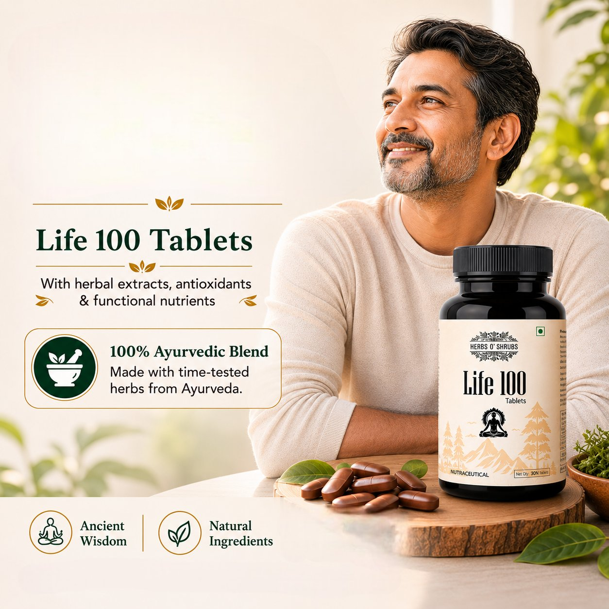 HerbsO’Shrubs Life-100 Tablets