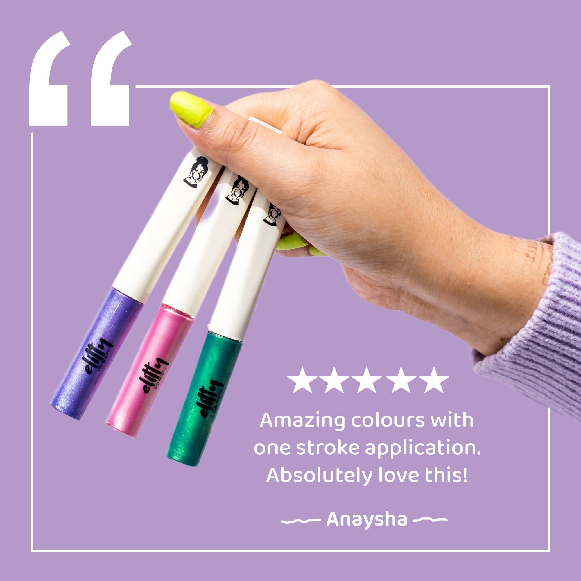 Elitty Eye Gotta Feeling - Pop Eyeliner Matte -Moon Child- White