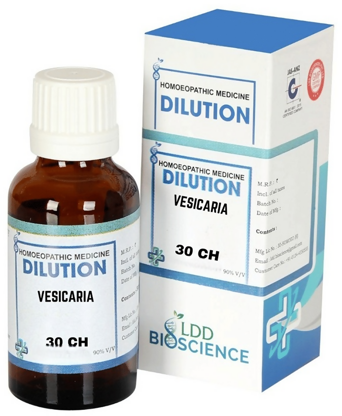 LDD Bioscience Homeopathy vesicaria Dilution