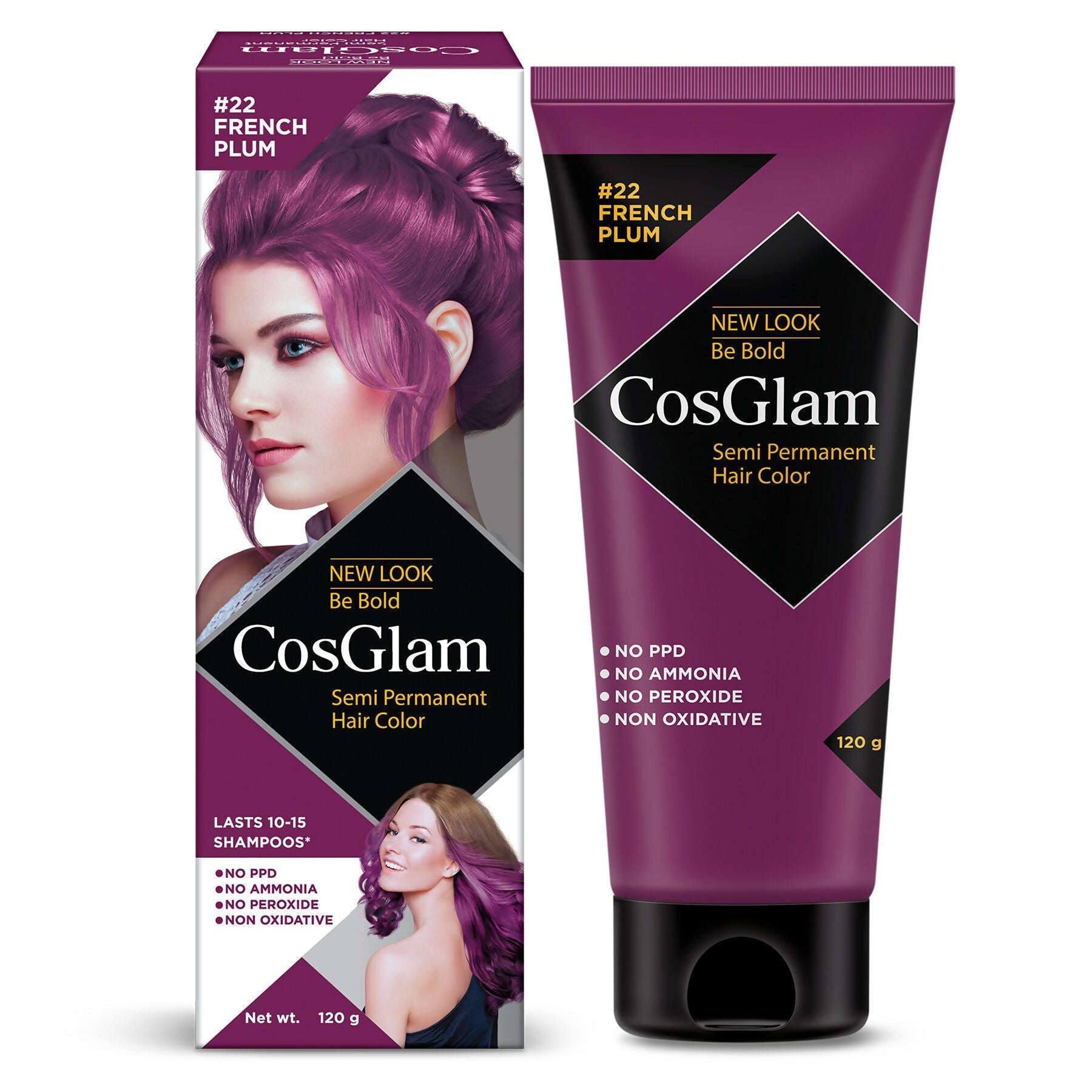 Cosglam Semi Permanent Hair Color for Women & Men (