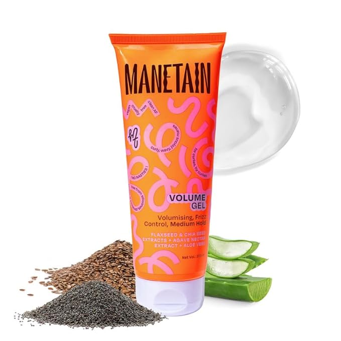 MANETAIN Volume Curl Gel 100ml for Curly & Wavy Hair