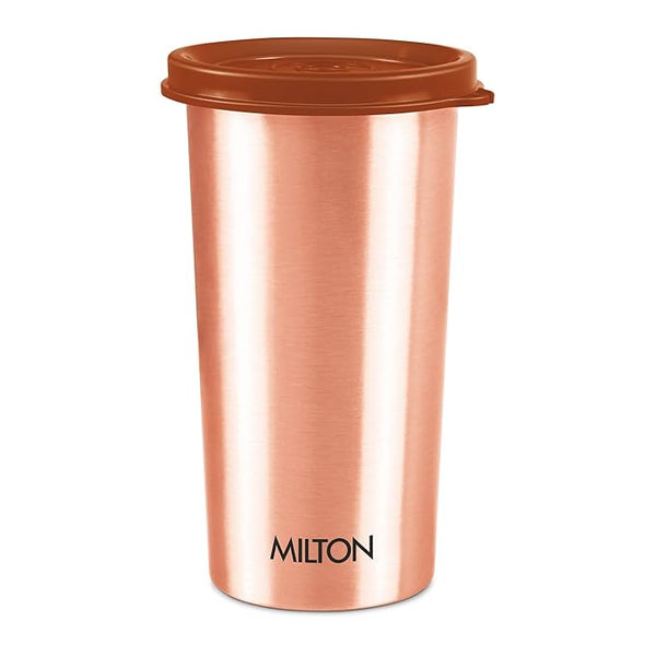 MILTON Copper Drinking Water Tumbler with Lid