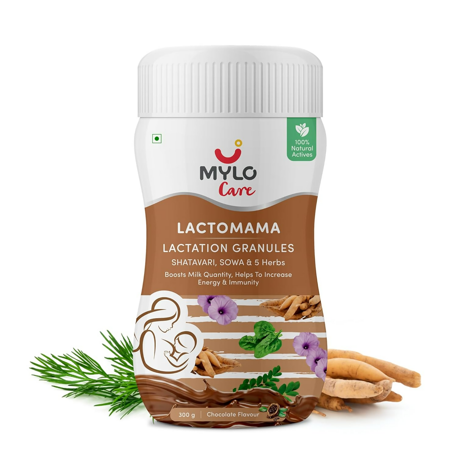 Mylo Care Lactomama Granules – Lactation Supplement For Breastfeeding With Shatavari To Increase Breast Milk (Chocolate Flavour